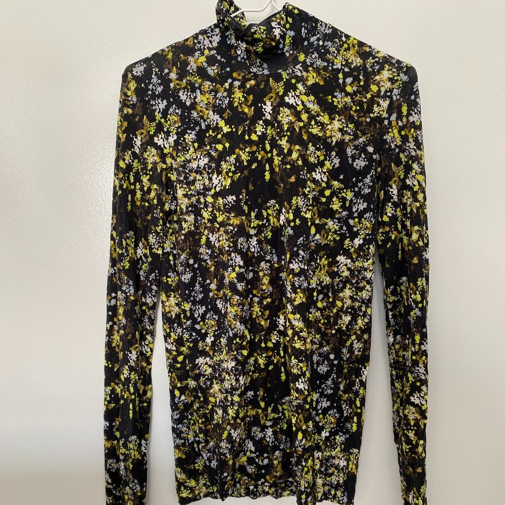 COS Yellow flower turtleneck